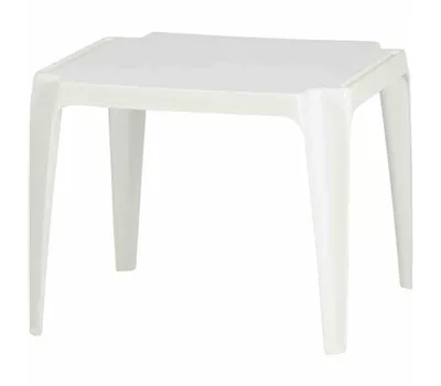 Progarden Kindertisch 'Tavolo' 50 x 50 x 44 cm weiß Kunststoff  Progarden Kindertisch 'Tavolo' 50 x 50 x 44 cm weiß Kunststoff
