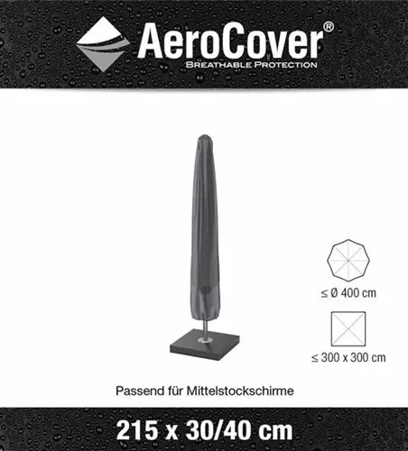Aerocover Schutzhülle für Sonnenschirm H215xB30 cm