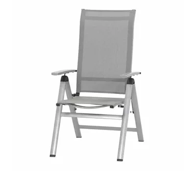 MWH Klappstuhl Fabulo Textilgewebe 66,5 cm x 61,5 cm x 111 cm Silber MWH Klappstuhl Fabulo Textilgewebe 66,5 cm x 61,5 cm x 111 cm Silber