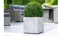 Kirschke Bradford Pflanzgefäß Beton grau modern quadratisch
