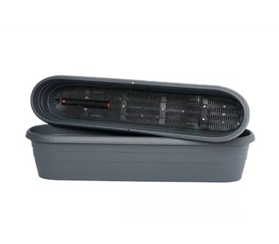 Balkonkasten Adria, anthrazit, 75 cm, mit Wasserstandsanzeiger Balkonkasten Adria, anthrazit, 75 cm, mit Wasserstandsanzeiger