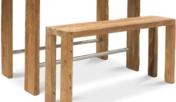 fleur ami HAPPY HOUR Bartisch, 150x80/105 cm, recyceltes Teak