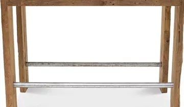 fleur ami HAPPY HOUR Bartisch, 150x80/105 cm, recyceltes Teak