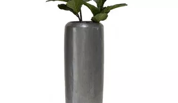 fleur ami SETS PREMIUM, Loft 32/120 cm aluminium, LYRATA EXTRA Kunstpflanze, 95 cm