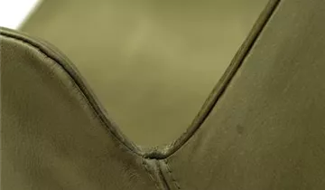 fleur ami ALLASSIO Armlehnstuhl, Wachsleder patina-grün