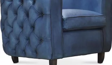 fleur ami CUBA Clubsessel 78x74/68 cm, Wachsleder petrol
