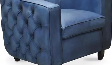 fleur ami CUBA Clubsessel 78x74/68 cm, Wachsleder petrol