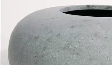 fleur ami POLYSTONE DONUT Pflanzgefäß, 60/26 cm, grau