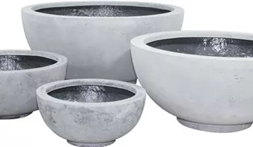 fleur ami POLYSTONE EGO PLUS Pflanzschale, 70/32 cm, grau