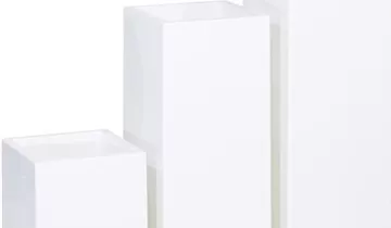 fleur ami PREMIUM TOWER Pflanzsäule, 40x40/50 cm, weiß