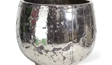 fleur ami LUXURY Tischgefäß, 32/26 cm, antik-chrom