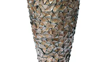 fleur ami MUSCHEL Pflanzgefäß, 74/140 cm, Perlmutt braun