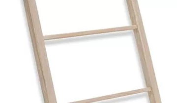 fleur ami BARS Handtuchhalter, 50x3/113 cm, Teak vintage-grau