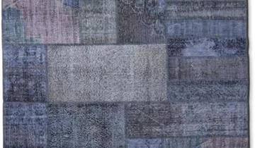 fleur ami MEDLEY Teppich, 300x200 cm, Patchwork blau/violett 