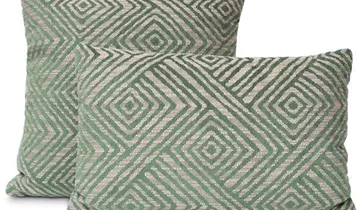 fleur ami CHARNOD Kissen, 53x33 cm, grün/grau