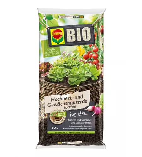 Compo BIO Hochbeet- und Gewächshauserde 
