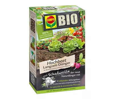 Compo BIO Hochbeet Langzeit-Dünger mit Schafwolle 
