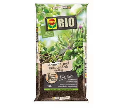 Compo BIO Anzucht- und Kräutererde torffrei  Compo BIO Anzucht- und Kräutererde torffrei