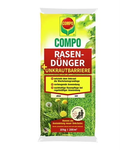 Compo Rasendünger Unkraut - Nein danke!  Compo Rasendünger Unkraut - Nein danke!