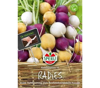 Radieschen Kombination 'Zlata, Viola, Albena' Radieschen Kombination 'Zlata, Viola, Albena'